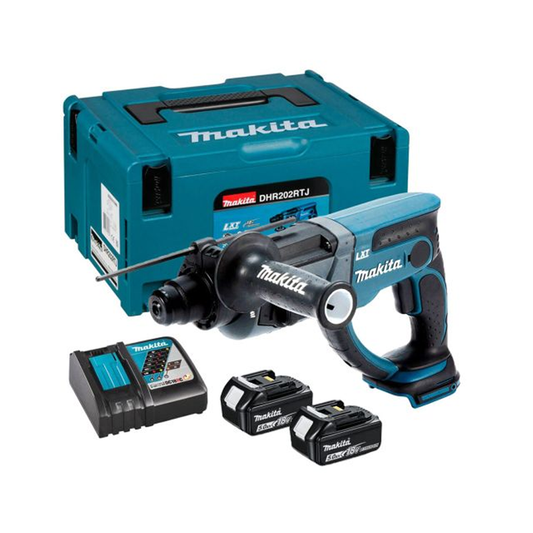 Makita DHR202RTJ 18V SDS Rotary Hammer Drill 2x 5Ah & Fast Charger