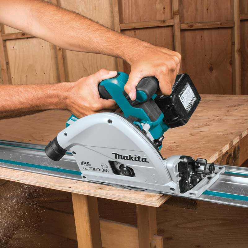 Makita DSP600ZJ TWIN 18V 36V B/L Plunge Saw Body in Makpac