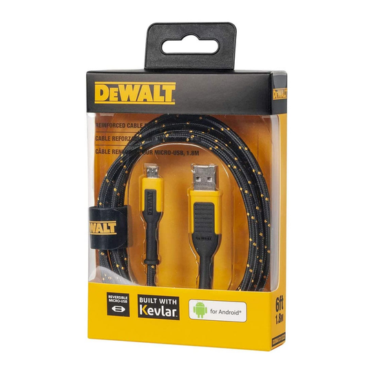 Dewalt TYPE C to use USB-A Cable 6FT DEWPA-131-1348-DW2