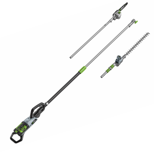 EGO PPCX1000 Professional X Telescopic Pole With Pruning Saw + Hedge Trimmer Attachment