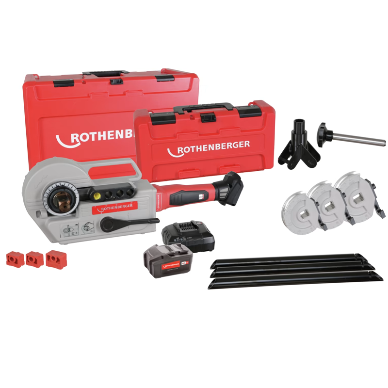 Rothenberger Robend 4000 E Set C/W Battery & Charger & 15-22-28mm Bending Set 1000003401