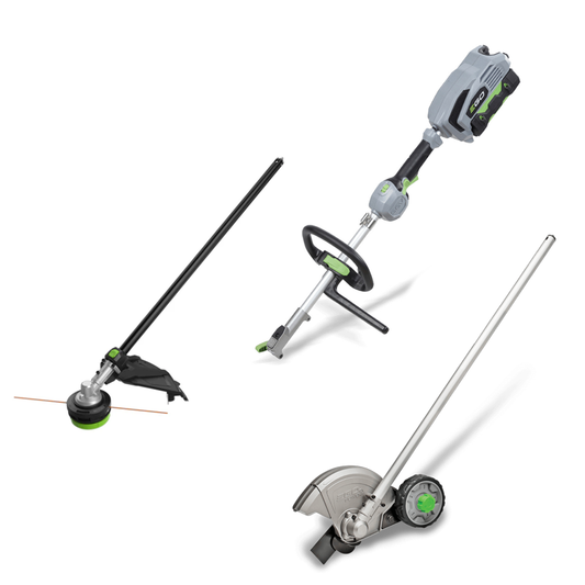 EGO STA1600 Line Trimmer + EA0800 Edger Attachment + 56V Powerhead PH1420E Bundle