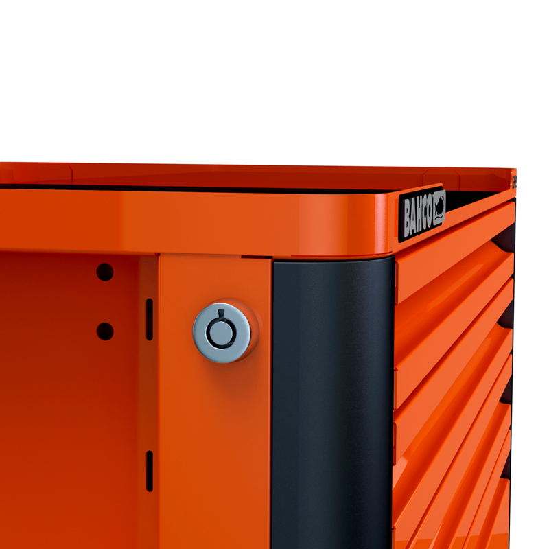 BAHCO 1472K5 5 Drawer 26'' Orange Tool Trolley Cabinet Chest
