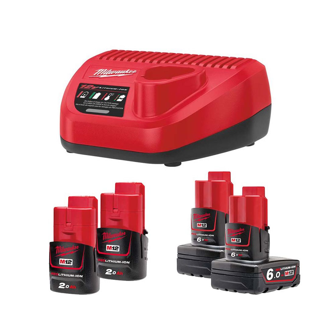 Milwaukee M12FPP7A2-624P M12 7pc Fuel Power Pack